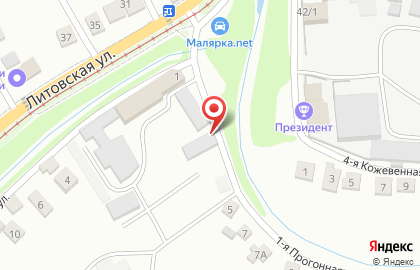 Магазин Продукты на 1-й Прогонной улице на карте