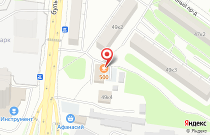 Кафе 500 на карте