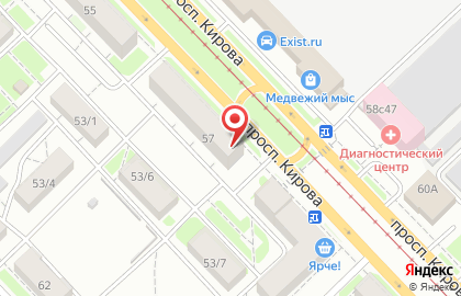 Магазин одежды Ассорти на проспекте Кирова на карте
