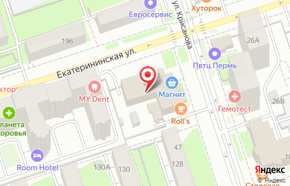 Юридическая компания Пермский Правовой Консультант на Екатерининской улице на карте