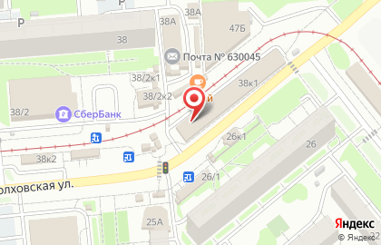 Киоск по продаже фруктов и овощей в Новосибирске на карте