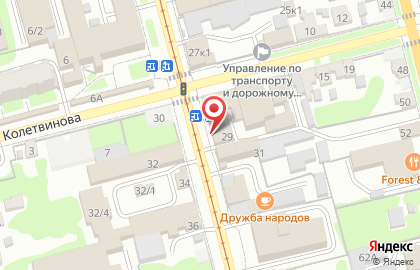 Торгово-сервисная компания Аква мир в Центральном районе на карте