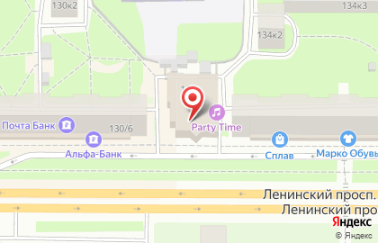 Караоке Party Time на Ленинском проспекте на карте
