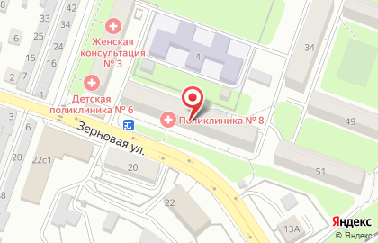 Поликлиника №8 в Калуге на карте