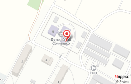Детский сад комбинированного вида Солнышко на Санаторной улице на карте