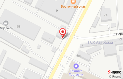 Киоск свежей выпечки на Промышленной улице на карте