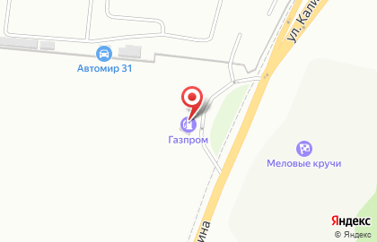 АЗС Газпром на Калинина на карте