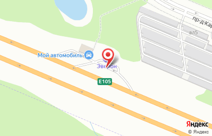 Эверон на метро Ясенево на карте