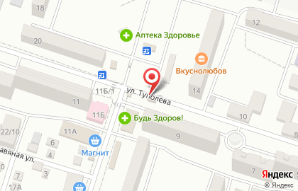 Блинная Вкуснолюбов на улице Туполева на карте