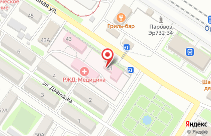 Поликлиника в Оренбурге на карте