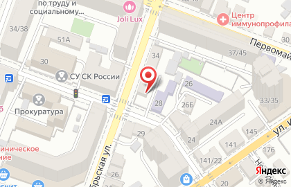 Продовольственный магазин Хрусталик на Октябрьской улице на карте