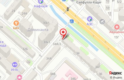 Продовольственный магазин на проспекте Имама Шамиля на карте