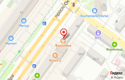 Магазин Фиеста на проспекте Октября на карте