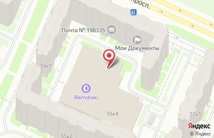 Шиномонтажная мастерская Remdiski в Красносельском районе на карте