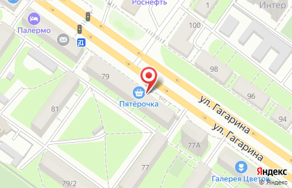 Чернышевой на улице Гагарина на карте