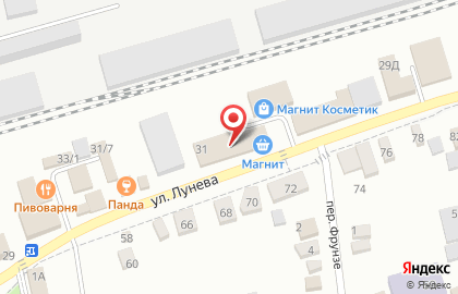 Продуктовый магазин Ассорти-экспресс на улице Лунева на карте