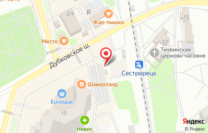 Пункт велопроката Сестробайки на карте