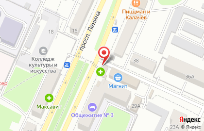 Сеть центров мобильной электроники Цифроград на проспекте Ленина на карте