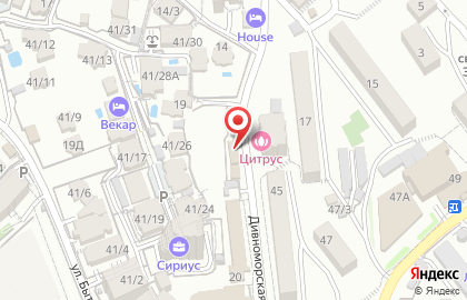 Салон оптики Око на улице Дивноморской на карте