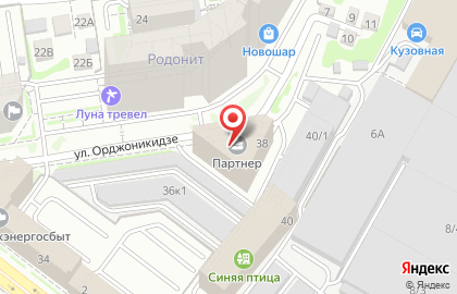 Компания Стандарт на улице Орджоникидзе на карте