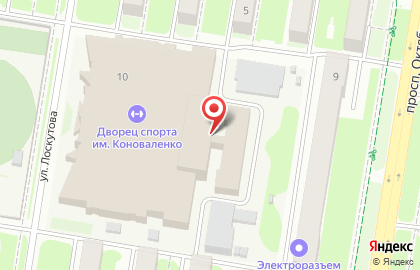 Дворец спорта им. В.С. Коноваленко на улице Лоскутовой на карте