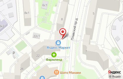 Магазин овощей и фруктов в Москве на карте