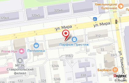 Фирменный магазин Винсадский молочный завод на улице Мира на карте