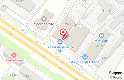 Терминал ТКБ на метро Кантемировская на карте