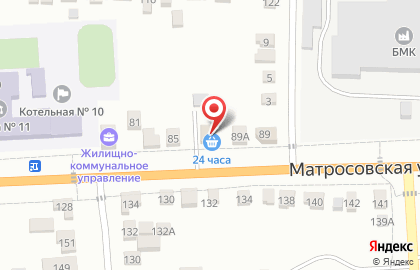 Магазин Продукты 24 часа, магазин в Борисоглебске на карте