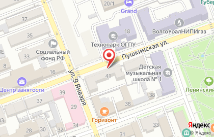 Золотая подкова на Пушкинской улице на карте