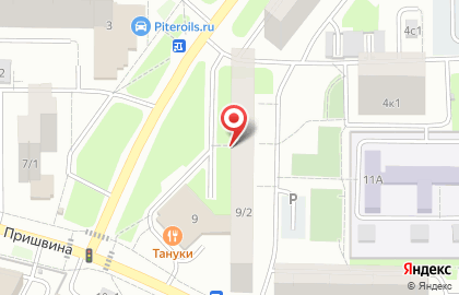 Филиал по г. Москве Охрана Росгвардии на улице Пришвина на карте