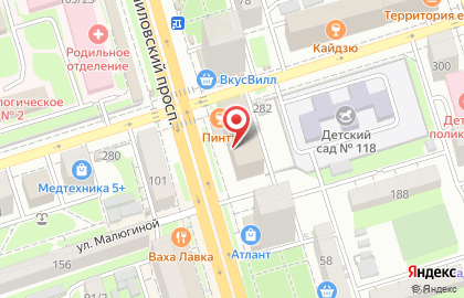 Бизнес-центр Адмирал на Ворошиловском проспекте на карте
