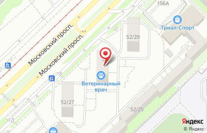 Скорая ветеринарная помощь на Московском проспекте на карте