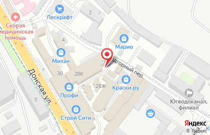 Компания Юнтарус на Донской улице на карте