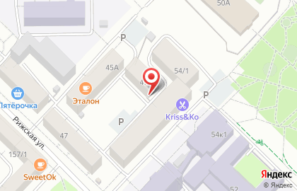Многопрофильное научное предприятие Геодата на Рижской улице на карте