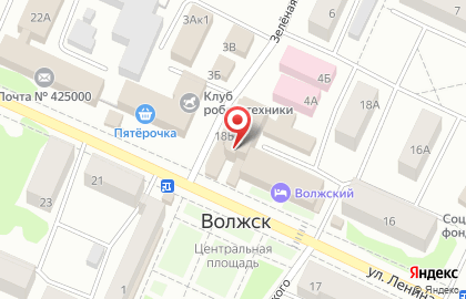 Банкомат СберБанк на улице Ленина в Волжске на карте