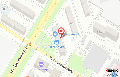 Дюйм на улице Дзержинского на карте