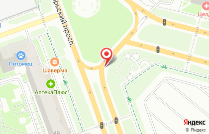 Строительный супермаркет Леруа Мерлен на Октябрьском проспекте на карте