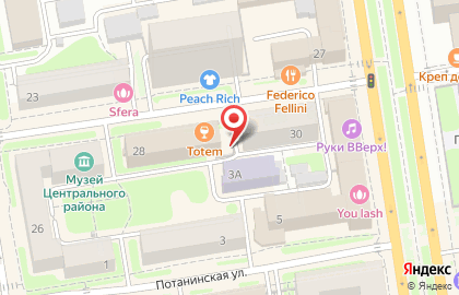 Сакура на Потанинской улице на карте
