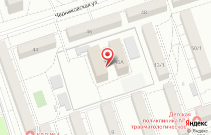 Автошкола Зевс на Черниковской улице на карте