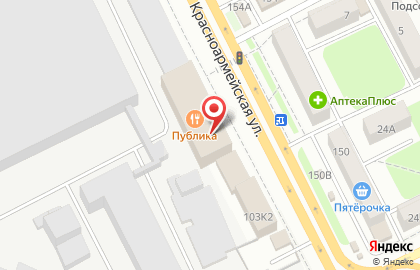 Торгово-сервисный центр Техномастер на Красноармейской улице на карте
