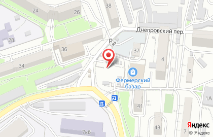 Кафе Любимый дворик в Первореченском районе на карте