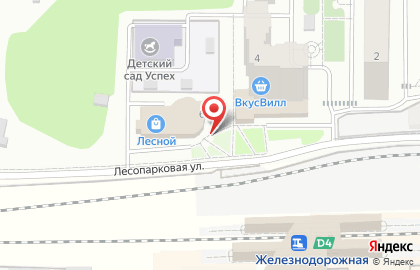 Универсам Fix Price на Лесопарковой улице в Балашихе на карте