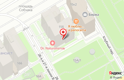 Супермаркет напитков Ароматный мир на метро Приморская на карте