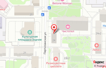 Мини-маркет Фасоль на Партизанской улице на карте