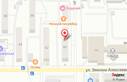 Средняя общеобразовательная школа №111 на улице Эмилии Алексеевой на карте