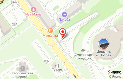 Автостоянка Вираж на Волжском проспекте на карте