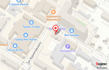 Кафе Городок на улице Курнатовского на карте