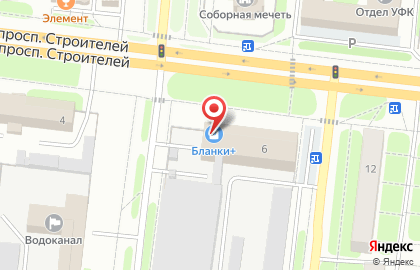 Многопрофильная фирма Бланки+ на проспекте Строителей на карте