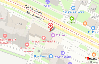 Сервисный центр Bonus mobile в Калининском районе на карте